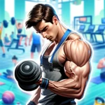 fitness gym simulator fit 3d android application logo